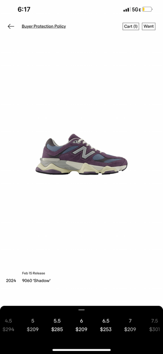 New Balance 9060 “Shadow Purple” (M)